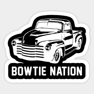 Bowtie Nation Chevy Truck 1950's Pickup Sticker